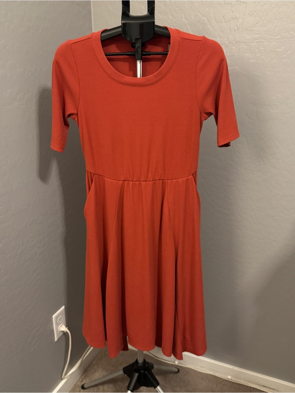 torrid Ribbed Skater Short Sleeve Dress